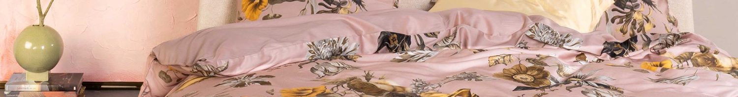 Housse de couette rose