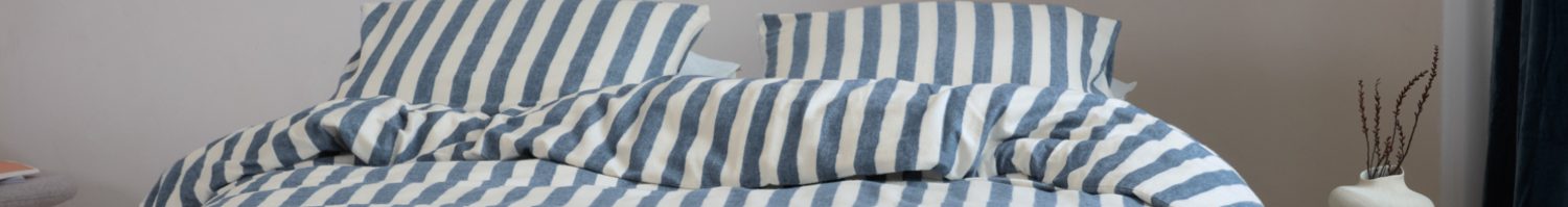 Housse de couette rayures