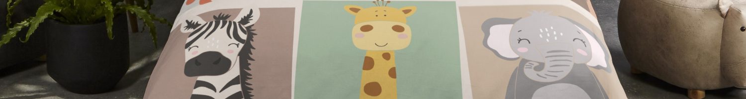 Housse de couette animaux