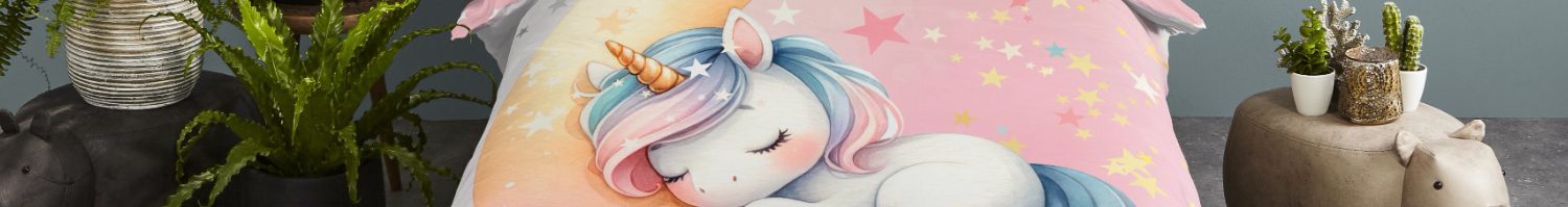 Housse de couette licorne