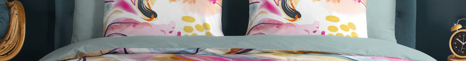 Housse de couette colorée