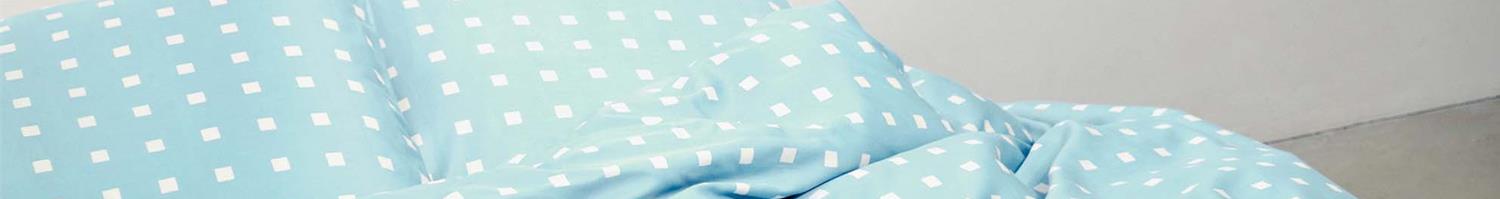 Housse de couette bleue