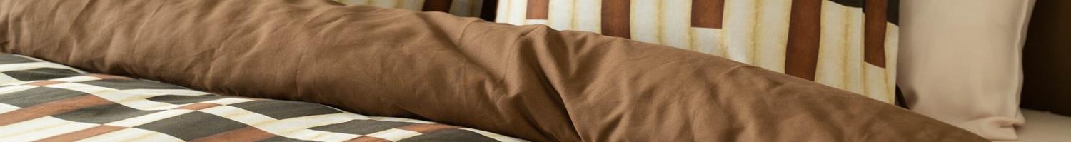 Housse de couette marron