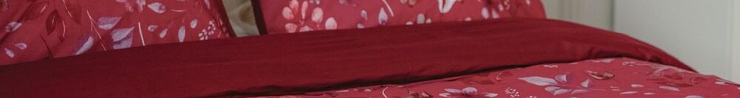 Housse de couette rouge