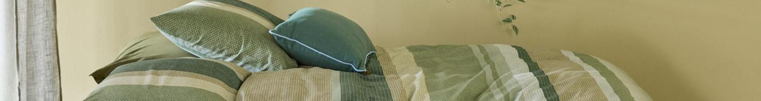 Housse de couette vertes
