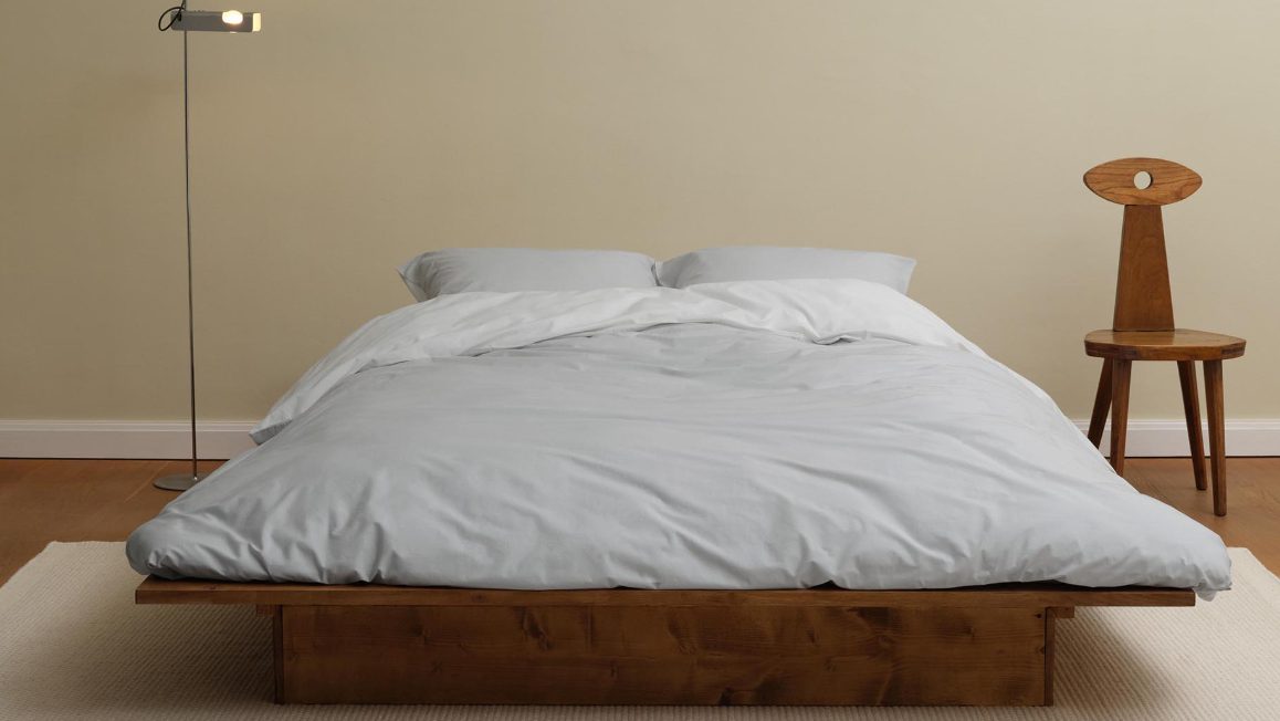 Housse de couette grise