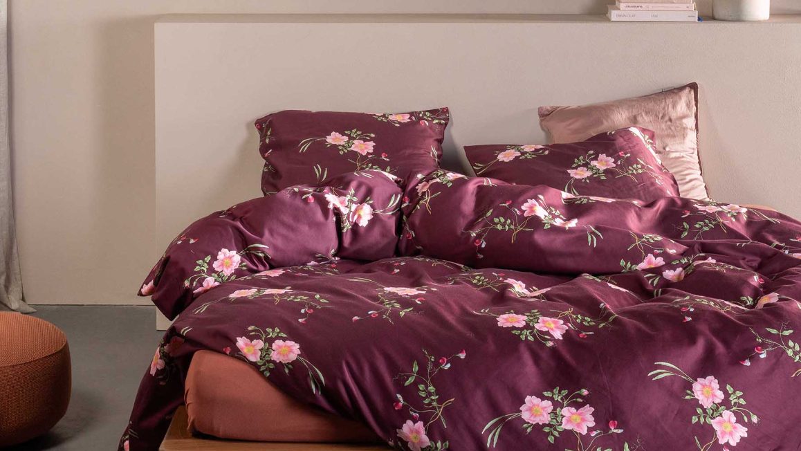 Housse de couette violette