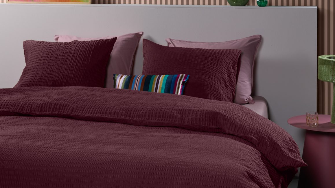 Housse de couette rouge
