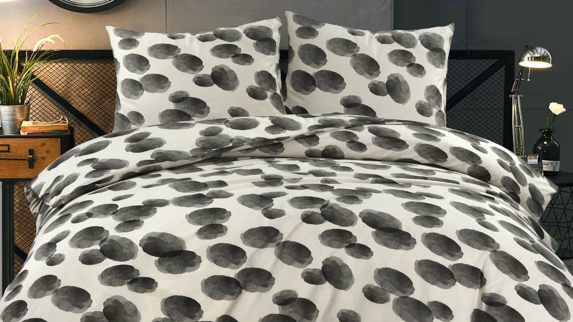 Housse de couette à pois