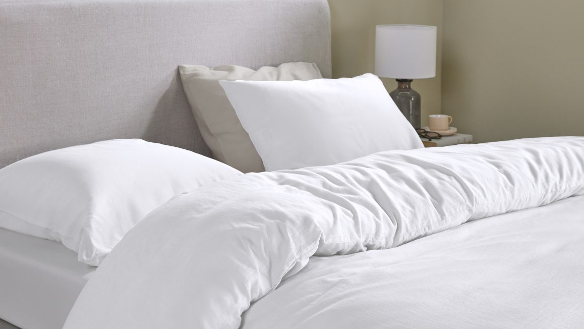 Housse de couette blanche