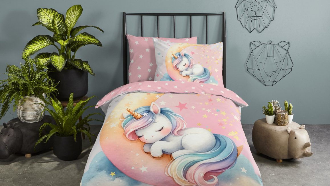 Housse de couette licorne