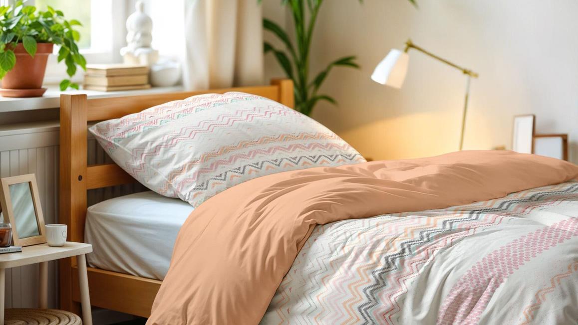 Housse de couette rayées pour lit enfant