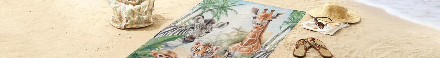 Serviettes de plage animaux