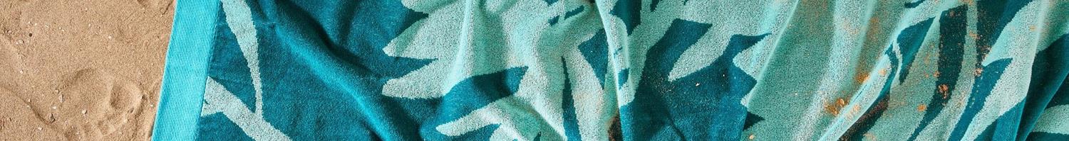 Serviette de plage bleue