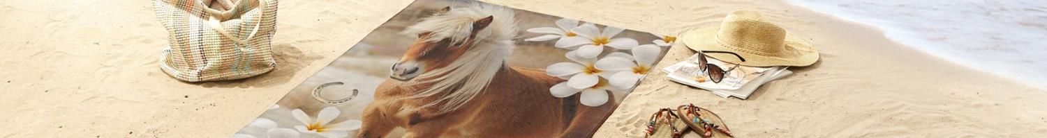 Serviettes de plage chevaux