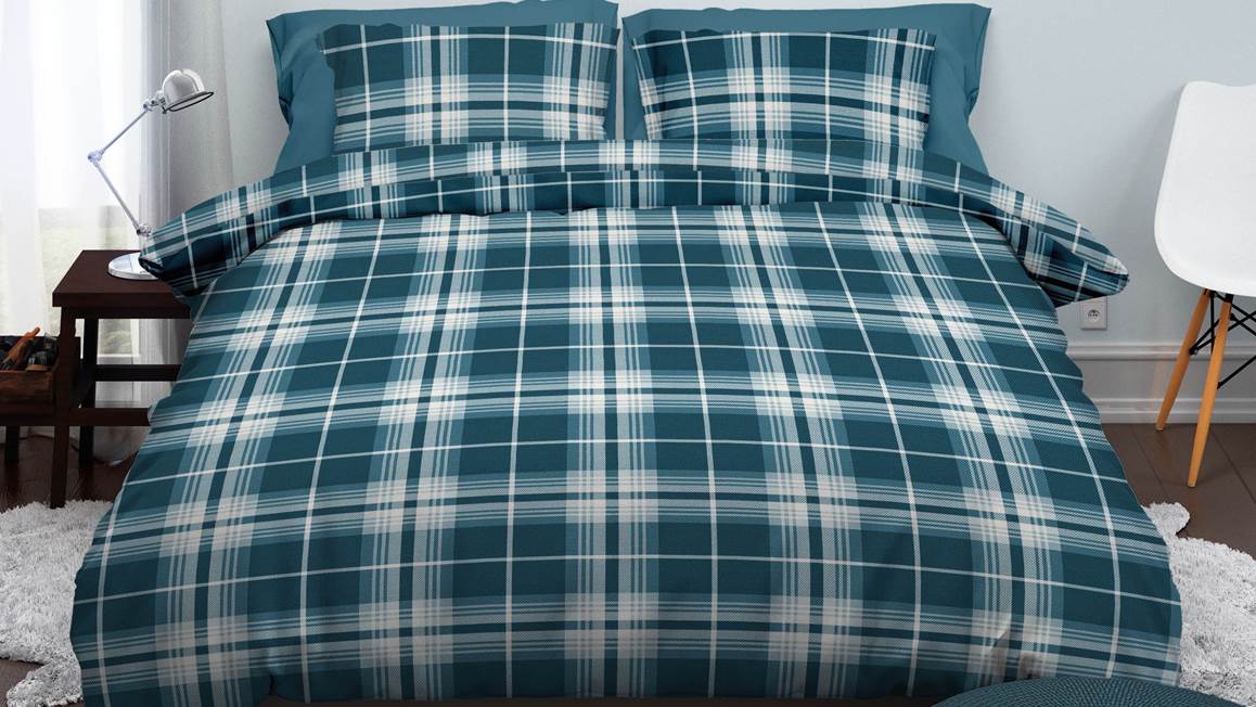 Satin d'Or Banff housse de couette vert teal