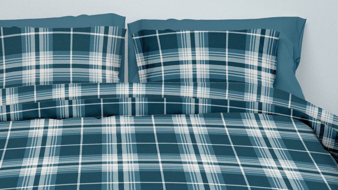 Satin d'Or Banff housse de couette vert teal
