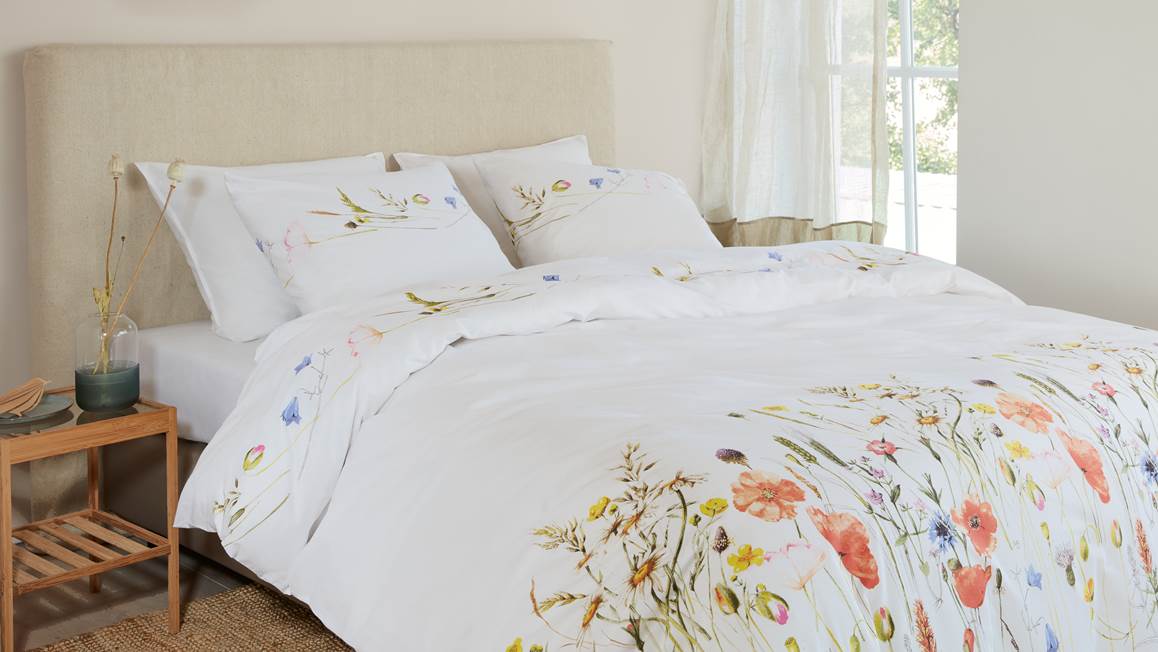 Marjolein Bastin Fleurs sauvages housse de couette rouge
