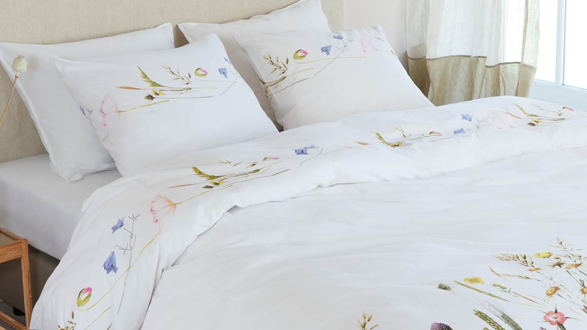 Marjolein Bastin Fleurs sauvages housse de couette rouge