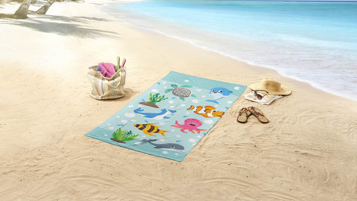 Good Morning Seaworld serviette de plage
