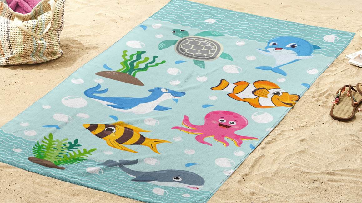 Good Morning Seaworld serviette de plage
