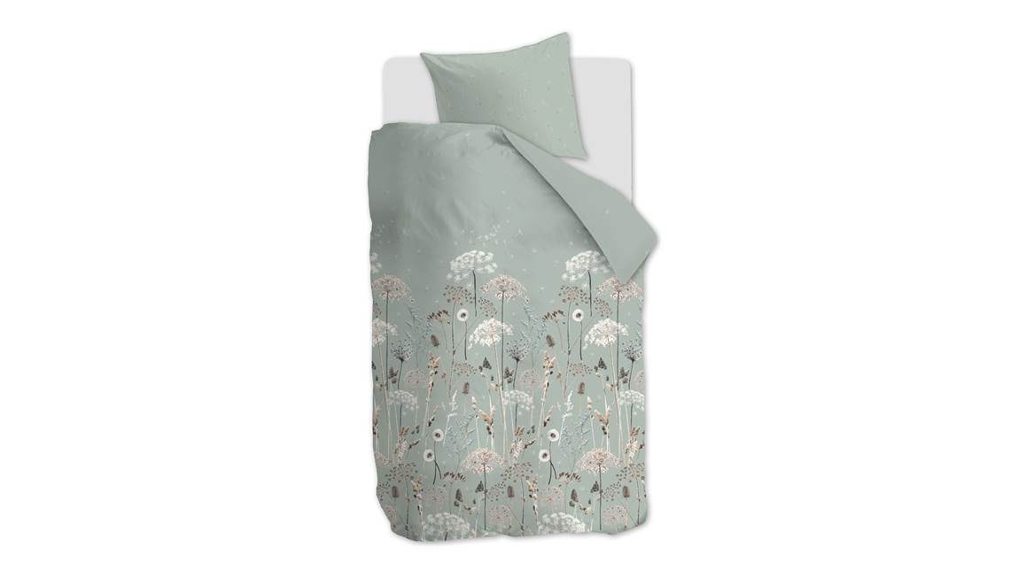 Ariadne at Home Fleurs housse de couette en flanelle vert