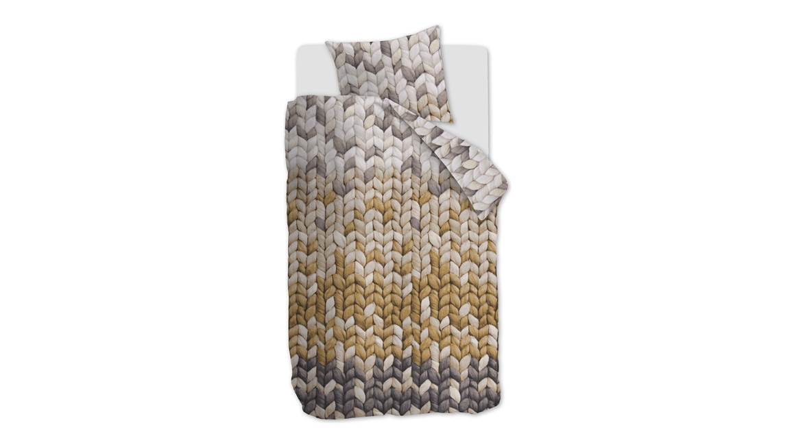 Ariadne at Home Nisa housse de couette en flanelle ocre