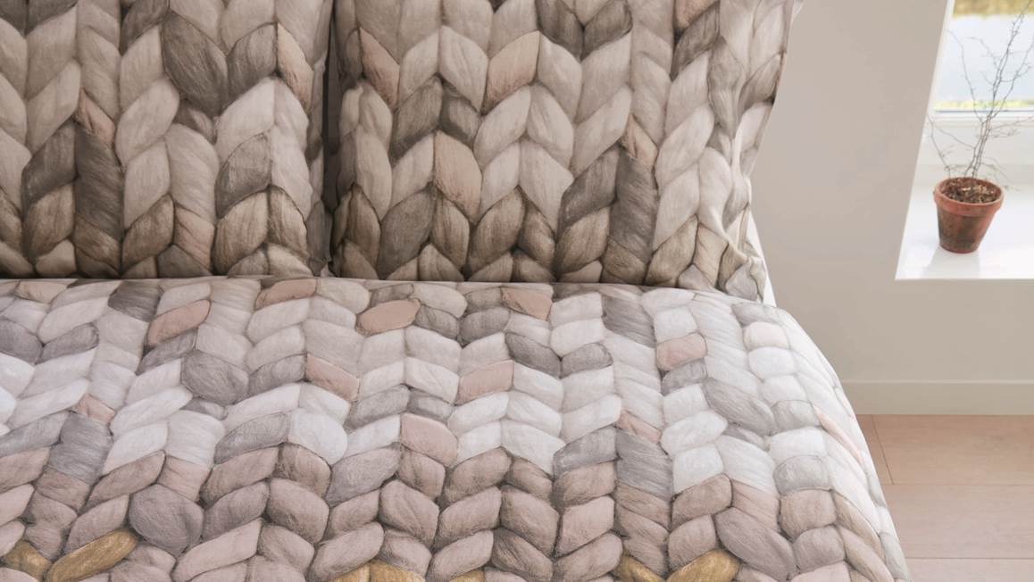 Ariadne at Home Nisa housse de couette en flanelle ocre