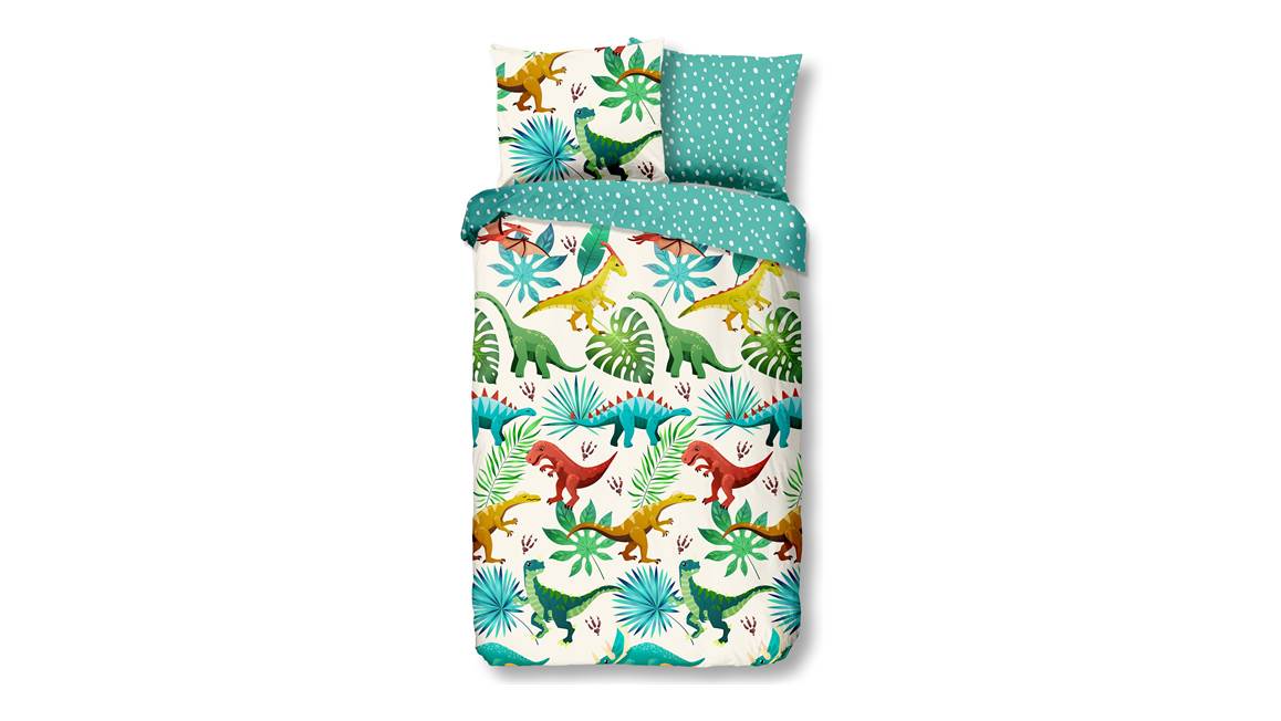 Good Morning Dinos housse de couette multicolore