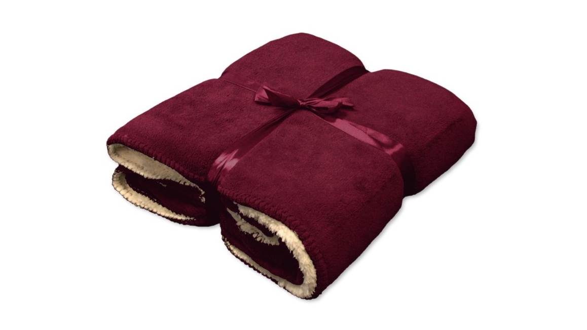 Unique Living Coby plaid polaire porto tawny