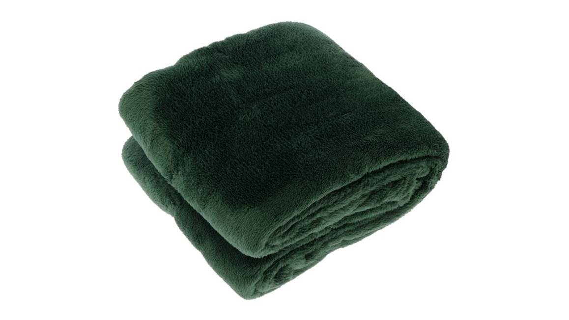Unique Living Justin plaid polaire vert foncé