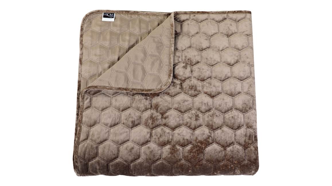 Unique Living Peggy couvre-lit taupe
