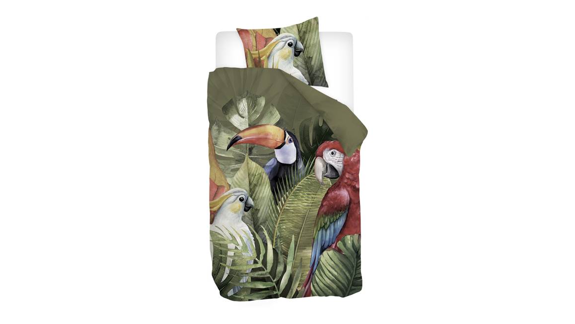 Snoozing Macaw housse de couette multicolore