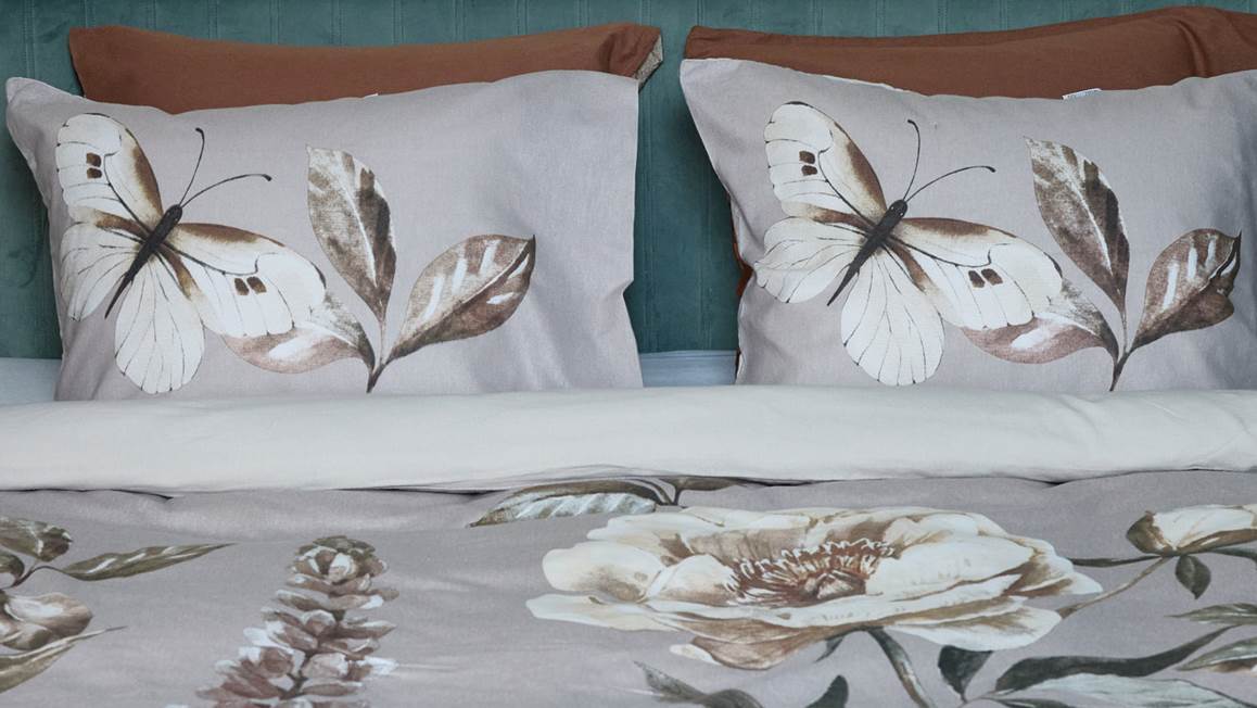 Snoozing Papillon housse de couette multicolore
