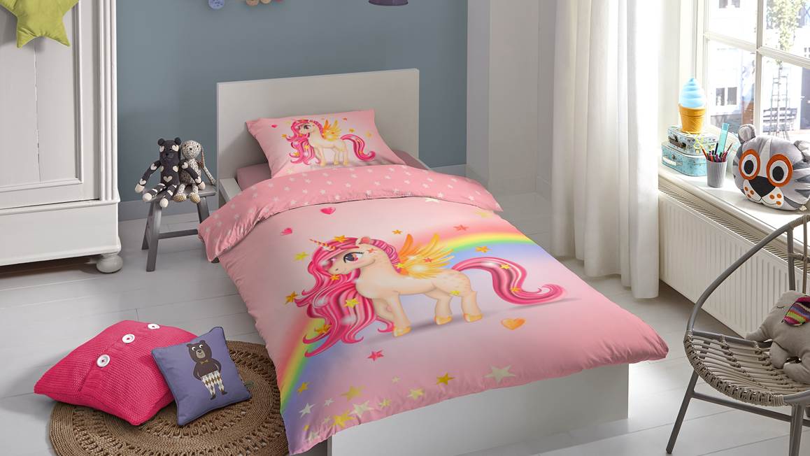 Good Morning Little housse de couette multicolore