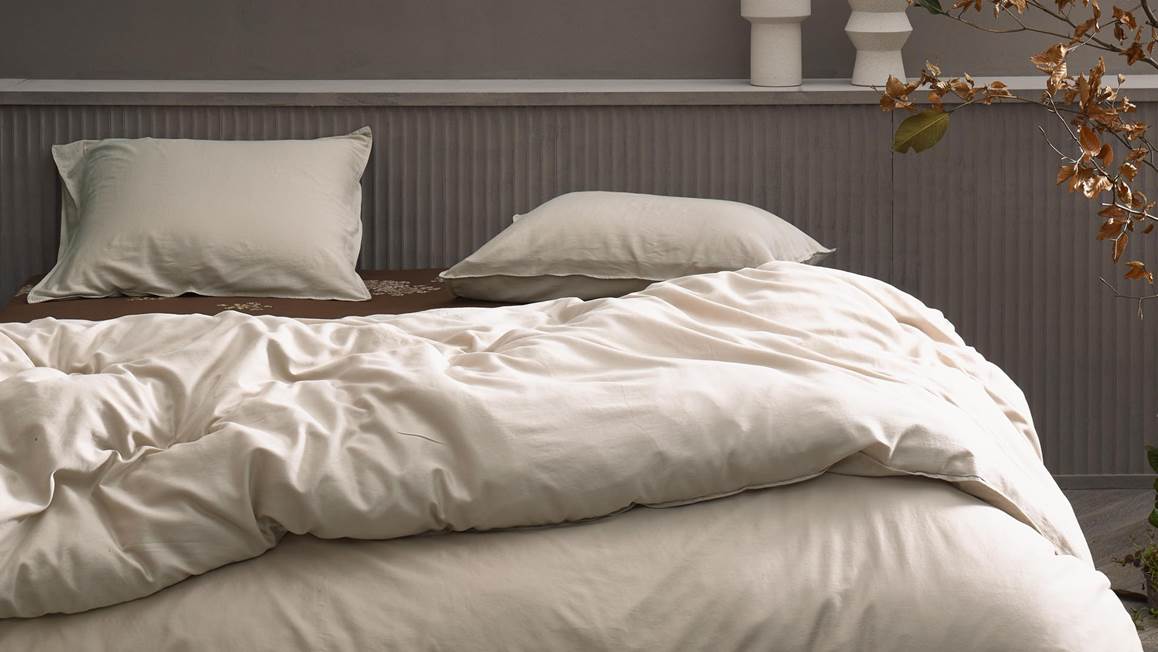 Essenza Minte housse de couette gris ciment
