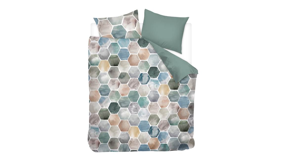 Snoozing Ace housse de couette en flanelle multicolore