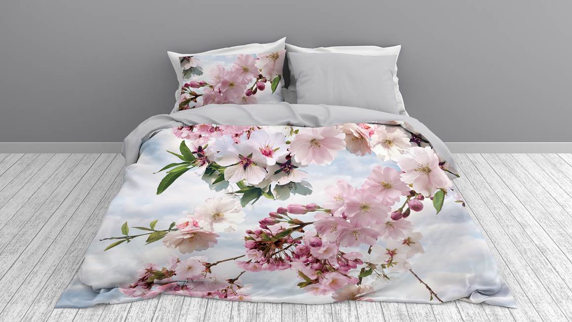Snoozing Blossomtree housse de couette en flanelle