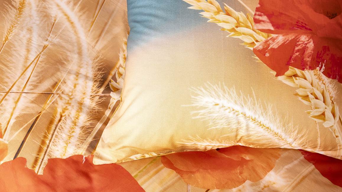 Snoozing Flower Grass housse de couette en flanelle