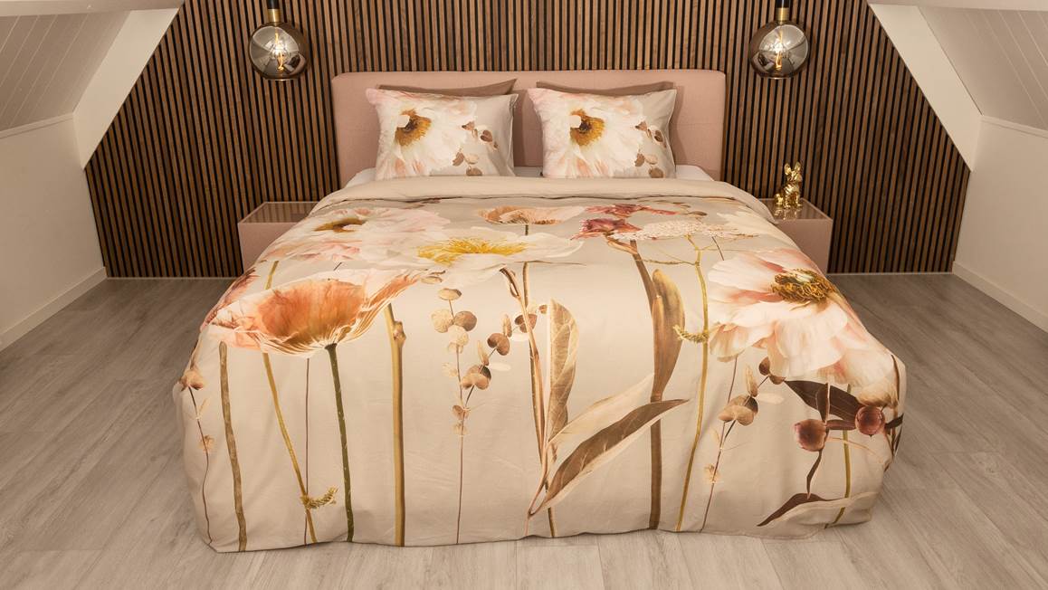 Snoozing Rosanne housse de couette en flanelle multicolore