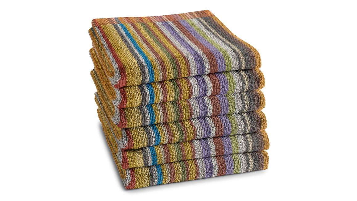 DDDDD Rayures essuie-mains (lot de 6)