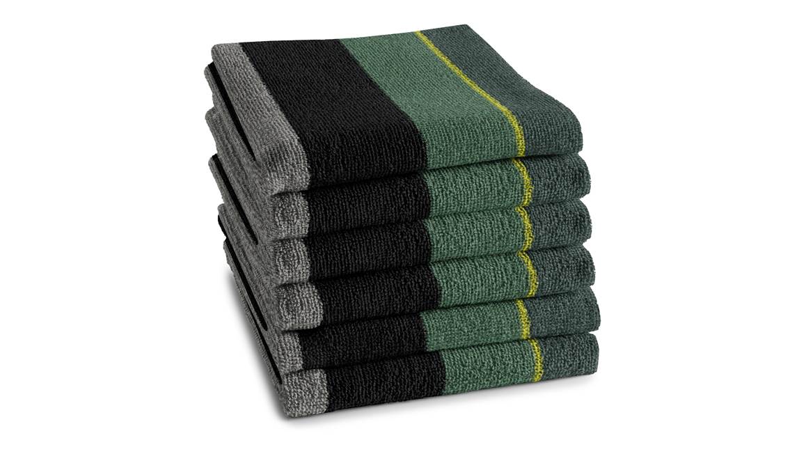 DDDDD Rico essuie-mains (lot de 6) vert