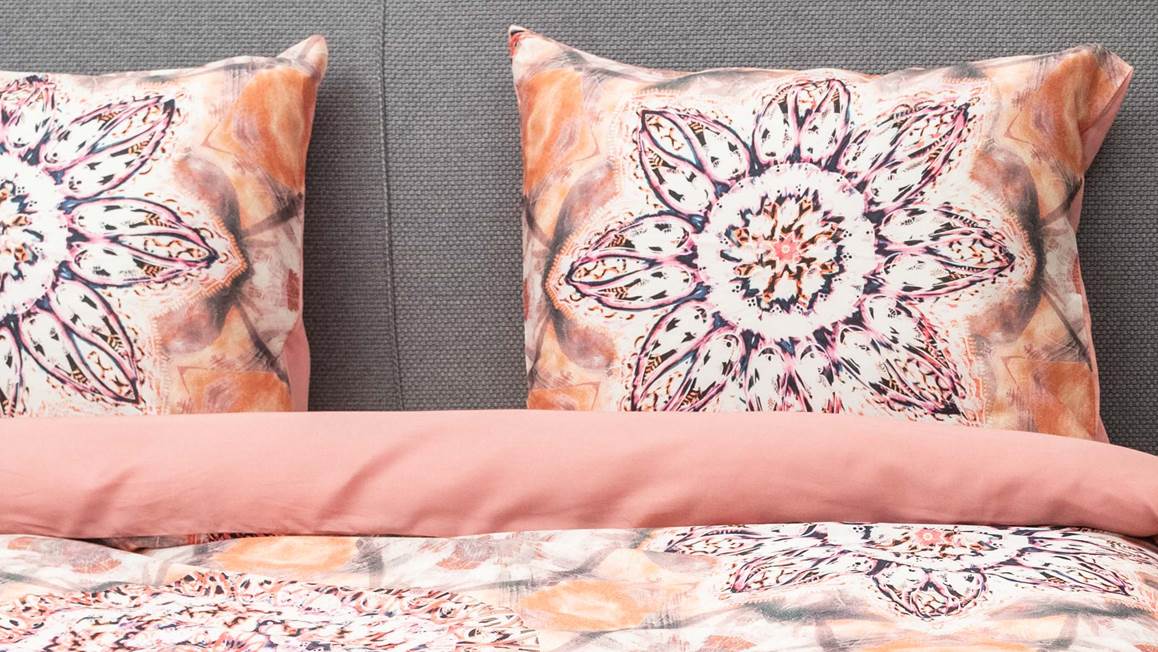 Kayori Navajo housse de couette mauve