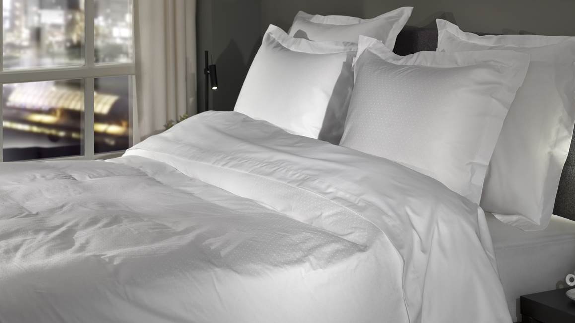 Heckettlane Punto housse de couette blanc