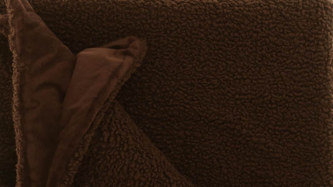 Unique Living Romie plaid polaire marron bison