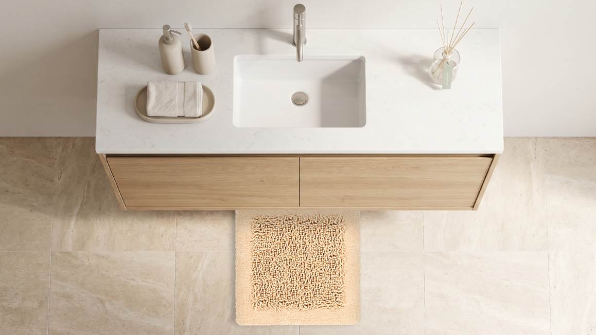 Heckettlane Buchara tapis de bain