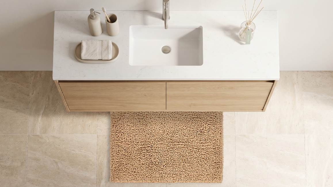 Heckettlane Fergana tapis de bain