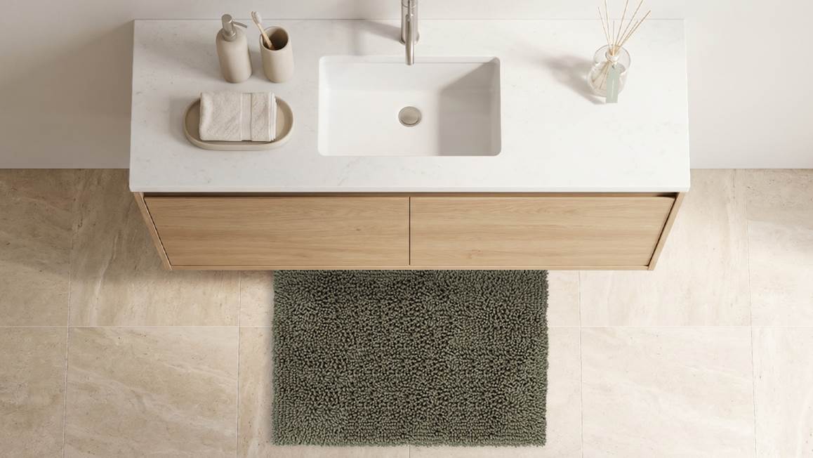 Heckettlane Fergana tapis de bain