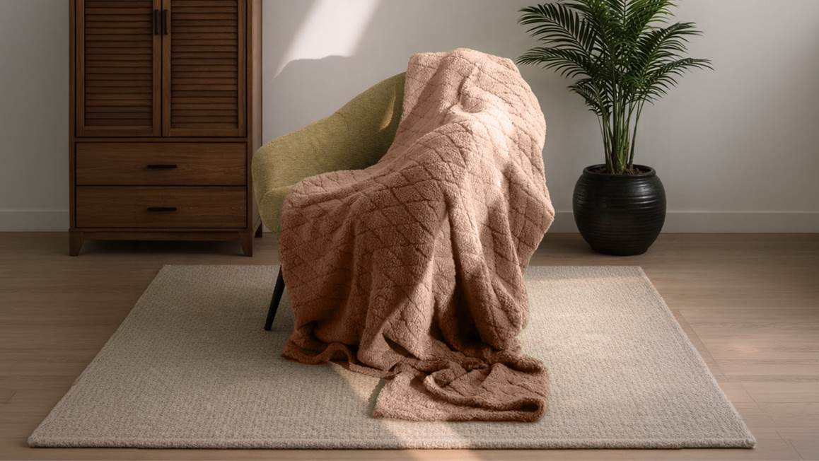 Unique Living Ezra plaid polaire XL