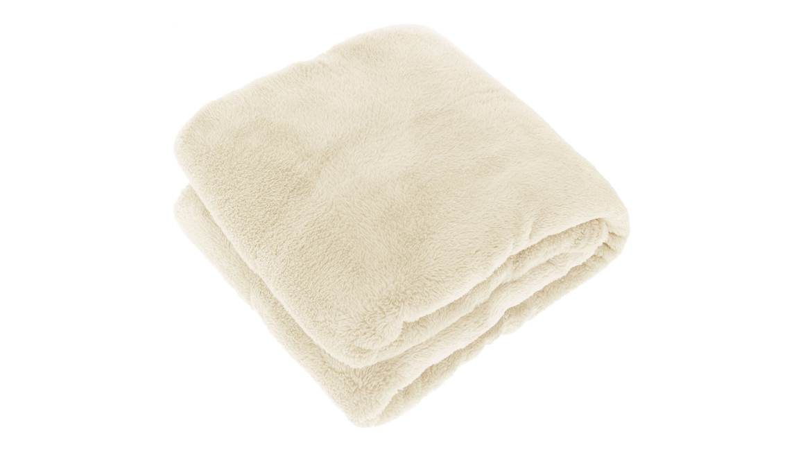 Unique Living Justin plaid polaire blanc de lait